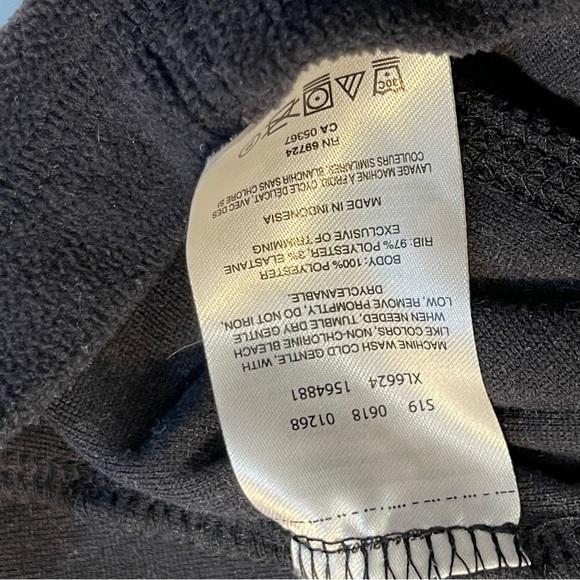 Columbia Sweater Womens L Pullover Fleece Sweatshirt 1/4 Zip Lightweight Black - Picture 7 of 7